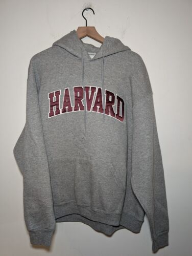 Vintage Embroidered Harvard University Hoodie Size XL Made in USA