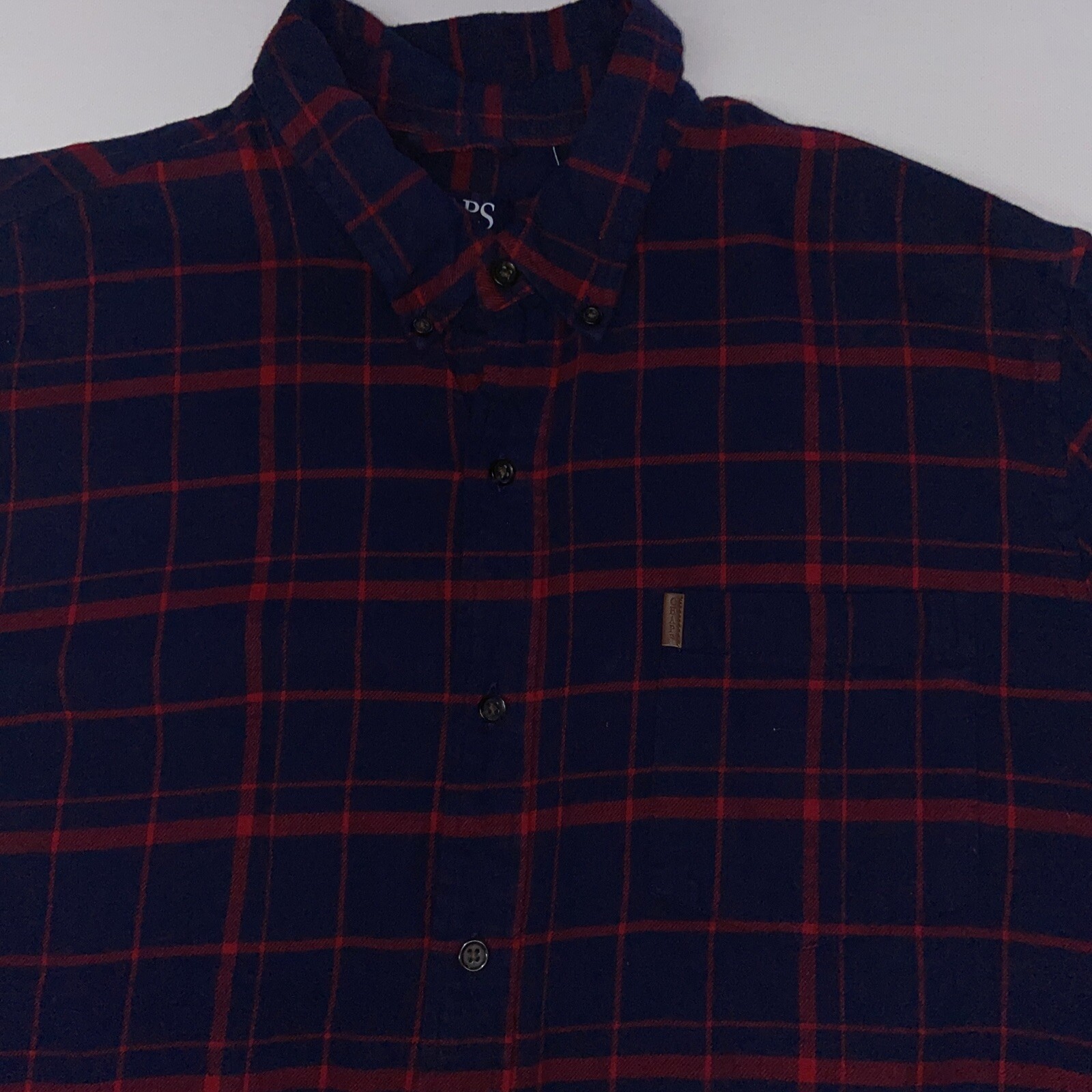 Chaps Performance Blue Long Sleeve Button Up Pock… - image 2