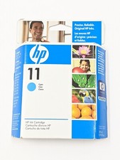 HP 11 Cyan Ink Cartridge C4836A Sealed Box Exp 2010