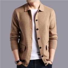 Fashion men's high-quality casual cardigan knitted sweater/men's slim knit shirt