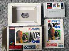 ebay® Auktion 133859466526 | Madden NFL 95 für SNES / Super Nintendo. boxed complete Rare PAL UK version. Thumbnail of ebay® auction 133859466526 | Madden NFL 95 für SNES / Super Nintendo. boxed complete Rare PAL UK version.