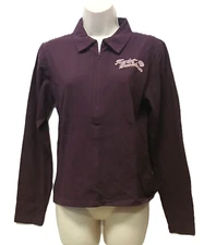 HARLEY DAVIDSON  BLUE SUEDE PLUM W ZIPPER L/S  SHIRT [NEW]
