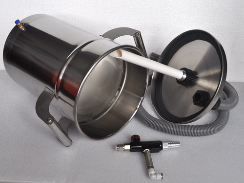Mini Edelstahl Fluidisierter Pulvertrichter + KCI Pumpe für Pulverbeschichtungsmaschine - Bild 2 von 2