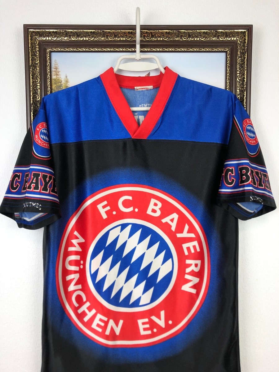 Vintage Nutmeg Bayern Munich Football Shirt Soccer Over Print