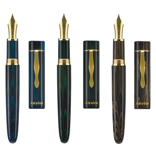 Asvine C2000 Ebonite Fountain Pen NO.8 EF/F/M/Stub 1.1 Nib Large Size Gift Pen