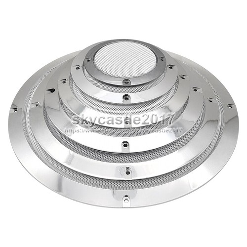 1x 3/4/5/6.5/8/10 inch Speaker Grill Cover Audio Decorative Circle Metal Mesh 6H - Picture 2 of 13