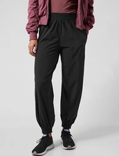 Athleta Savannah Featherweight Jogger Pants Black Sz 4