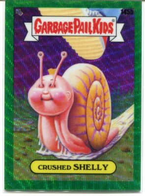 Garbage Pail Kids Chrome Series 4 Green Wave [299] Base Card 145b CRUSHED SHELLY