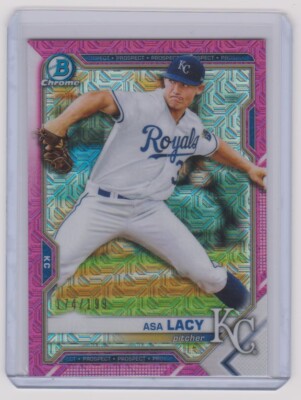 2021 Bowman Chrome Mega Box Prospects Pink Refractor #BCP-83 Asa Lacy #/199