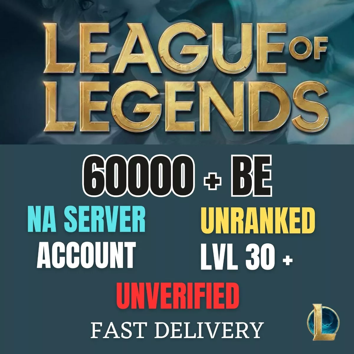 Buy League of Legends Account 40.000 BE EUW server (PC) - League