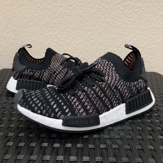 Size 7 Adidas Nmd R1 Stlt Primeknit Black Pink 2018 For Sale Online Ebay