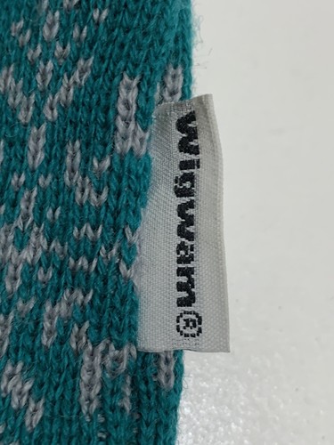 Wigwam Schneeflocke Strickmütze Unisex Vintage Wolle türkis Winter Ski Snowboard - Bild 5 von 10