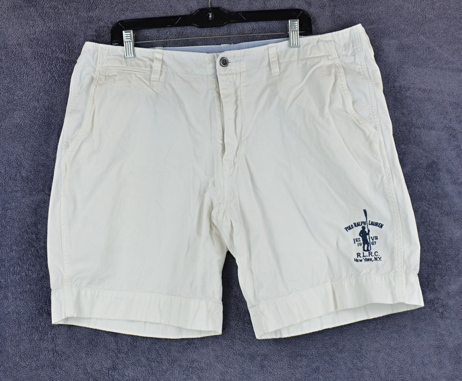 Polo Ralph Lauren Men's Chino Shorts White Casual Gol… Gem
