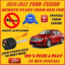 100% Plug and Play Remote Start 2010-2012 Ford Fusion