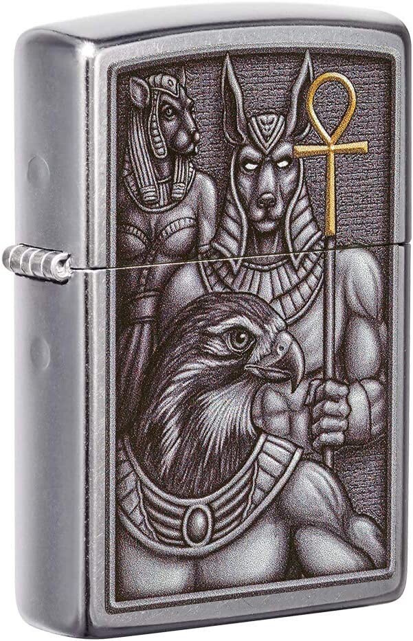 Zippo Egyptian Gods Design Street Chrome 49406 | eBay