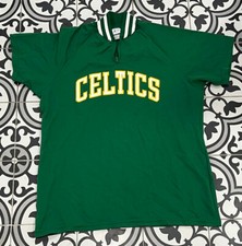 Boston Celtics NBA Vintage 1980s Basketball Sand - Knit Sports 80s Jersey Large