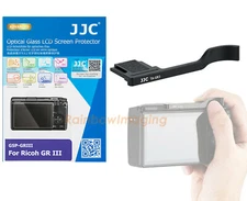  JJC Aluminum Alloy Thumbs Up Grip Glass Screen Protector Ricoh GR III GR IIIx