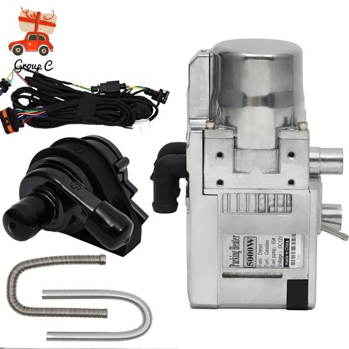 Diesel Water Heater Kit 12V 5KW Remote Control for Boat Trucks Camper Trailer RV