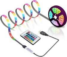 3.28ft USB LED Strip Lights, Rope Lights with 24 Keys 1 Meter, Multicolor