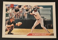 1992 Bowman Roberto Kelly Baseball Card #12 Yankees OF VG O/C