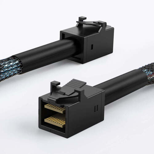 Internal Mini SAS HD SFF-8643 to SFF-8643 Server Cable Male-Male SAS 3.0 12Gb/s - Picture 8 of 8