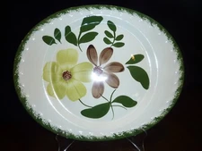Blue Ridge Southern Potteries Green Briar 14x11" platter