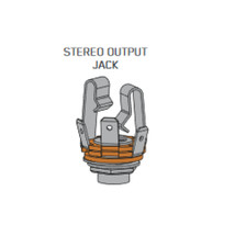 1 EMG 12B ACTIVE GUITAR OR BASS PICKUP STEREO INPUT OUTPUT JACK 1/4 INCH