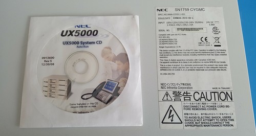 NEC UX5000 Sistema SN1759 CYGMC con CCPU & UX IntraMail, 16ESIU-A1, 4COIU-LG1... - Foto 6 di 12