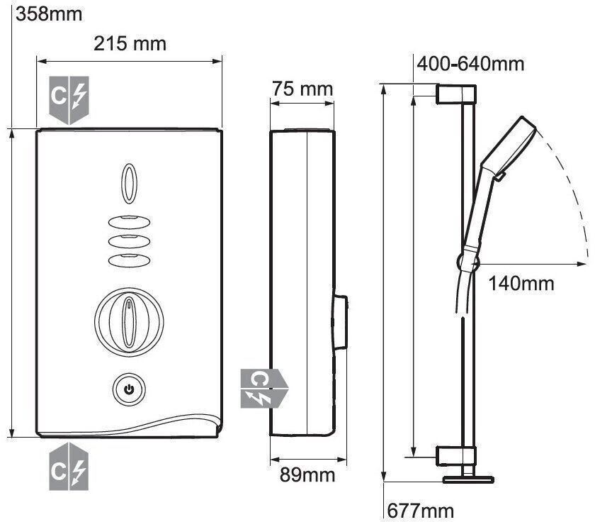 Mira Sport Max Electric Shower Power 9.0kW Airboost White & Chrome 1.1746.007 5013181059526 eBay