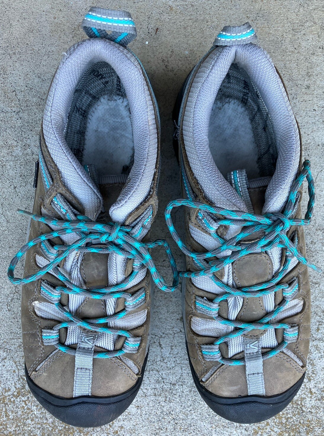 Scarpe da trekking impermeabili KEEN Dry Targhee II 1004089 da donna taglia 9 5 marrone verde acqua