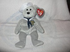 VINTAGE TY Beanie Baby RONNIE the Sailor Bear USA Exclusive 8.5" SEE NOTE RARE