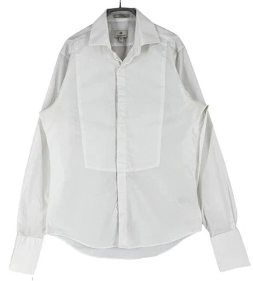 GANT Chemise Habillée Slim Col Boutonné Manche Longue Coton Blanc Taille M - Photo 1/4