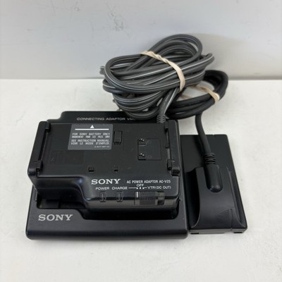 SONY AC-V25 AC Power Adapter Battery Charger With VMC-25S Connecting Adapter