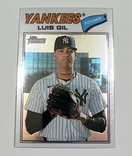 2026 Topps Heritage Chrome Luis Gil New York Yankees Baseball Card #123