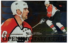 1997 - 98  DONRUSS PRIORITY  POSTCARDS OPENING DAY 1 OF 1000 #26 JOHN LECLAIR