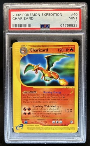 2002 Pokemon Expedition Set Charizard #40/165 PSA 9