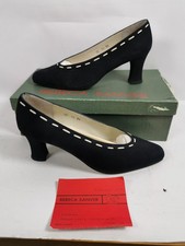 Damenschuhe Rebecca Sanver Absatz Marino Nobuck Größe 36 Uk 3 Navy