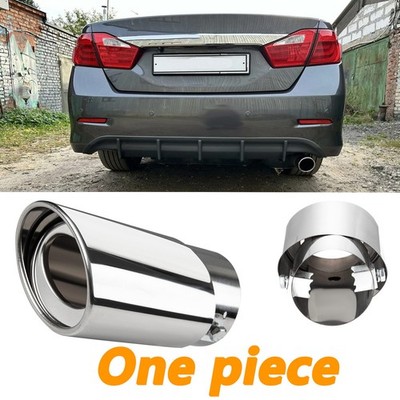 Car Auto Rear Exhaust Tail Pipe Muffler Tip Throat Tailpipe Fit 1.5-2.3'' outlet