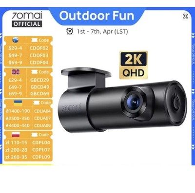 70mai Dash Cam M310 Plus 2K  1440P WDR Night Vision M310 2K Car DVR Wi-Fi