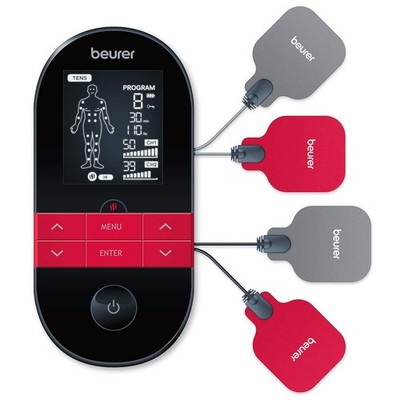Beurer EM59 Digital 3-in-1 TENS Unit, EMS & Heat Therapy for Pain Relief & Re...