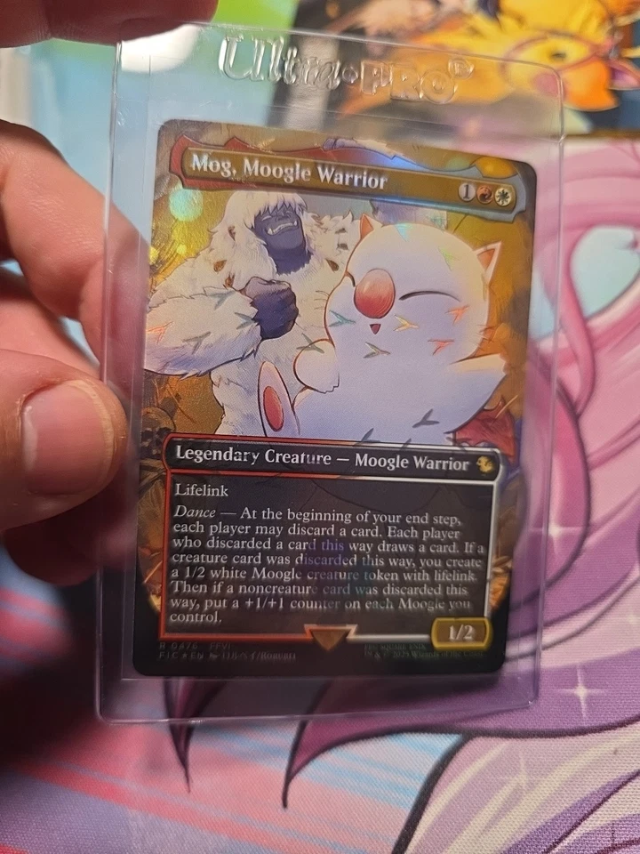 Mog, Moogle Warrior (Borderless) (Chocobo Track Foil) Final Fantasy Magic - 0476 - Image 2 of 4