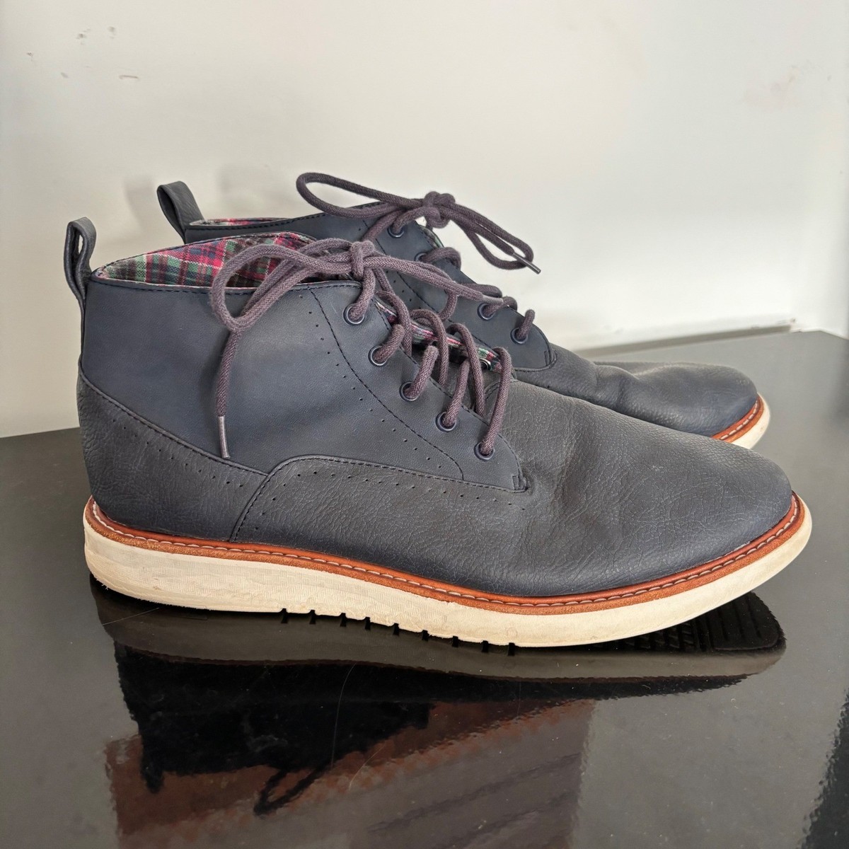 Ben Sherman Mens Navy Blue Chukka Boots Size 11.5 | eBay display picture 1