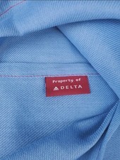Brand NEW Delta Airlines Logo Lap Blue First Class Blanket 45" X 60"