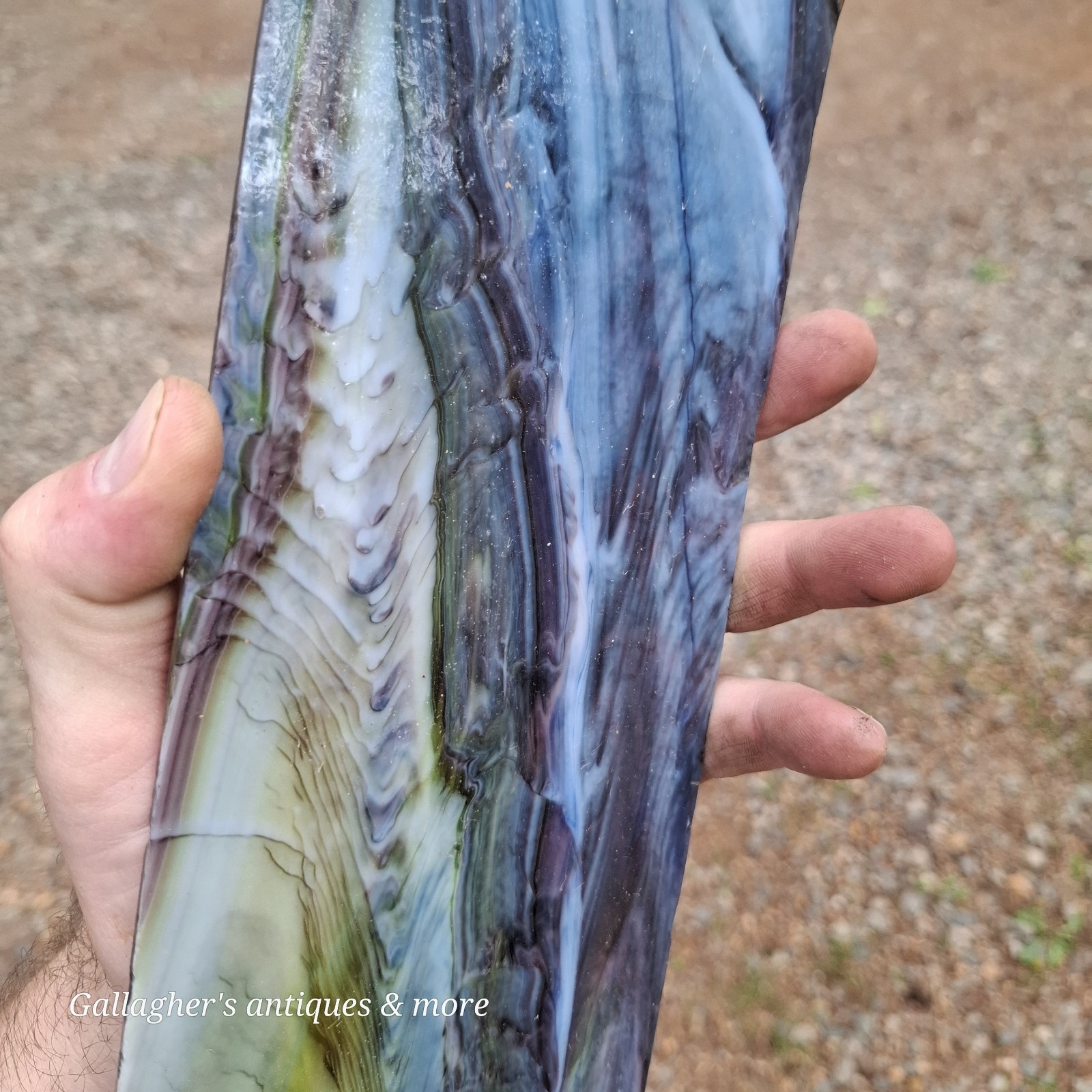 Vintage Stained Glass Sheet Panel 16.5 X 3-3/4 Beautiful