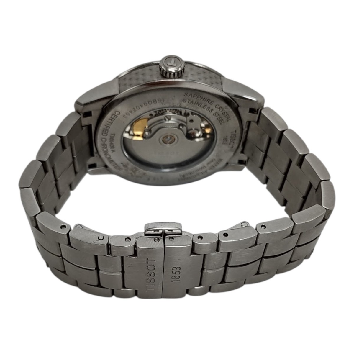 Tissot T-Classic Luxury Powermatic 80 White Diamond Watch T086