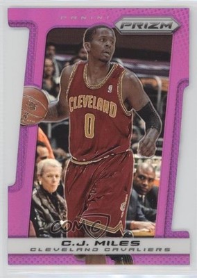 2013-14 Panini Prizm Purple Prizm Die-Cut 40/49 CJ Miles #195 r7o