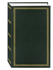 3-Ring Photo Album 504 Pockets for 4x6 Photos Hunter Green Cover