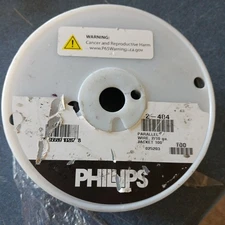 Phillips 2-404 Black Parallel Wire 2 Conductor 10 AWG Wires are Black White 100'