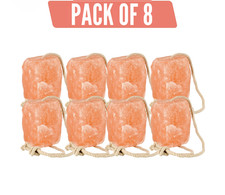 SALT LICK, Himalayan Salt Lick Block 5-6 lb with Rope For Deer  Horse Pack of 8