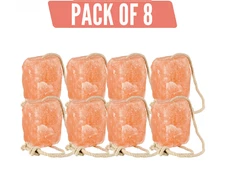 SALT LICK, Himalayan Salt Lick Block 5-6 lb with Rope For Deer & Horse Pack of 8